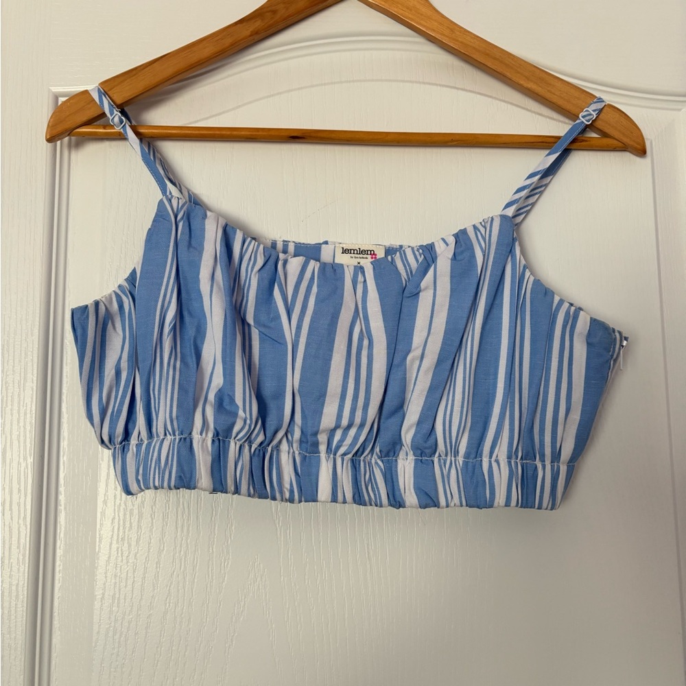 Linen blend Crop Top (Medium)